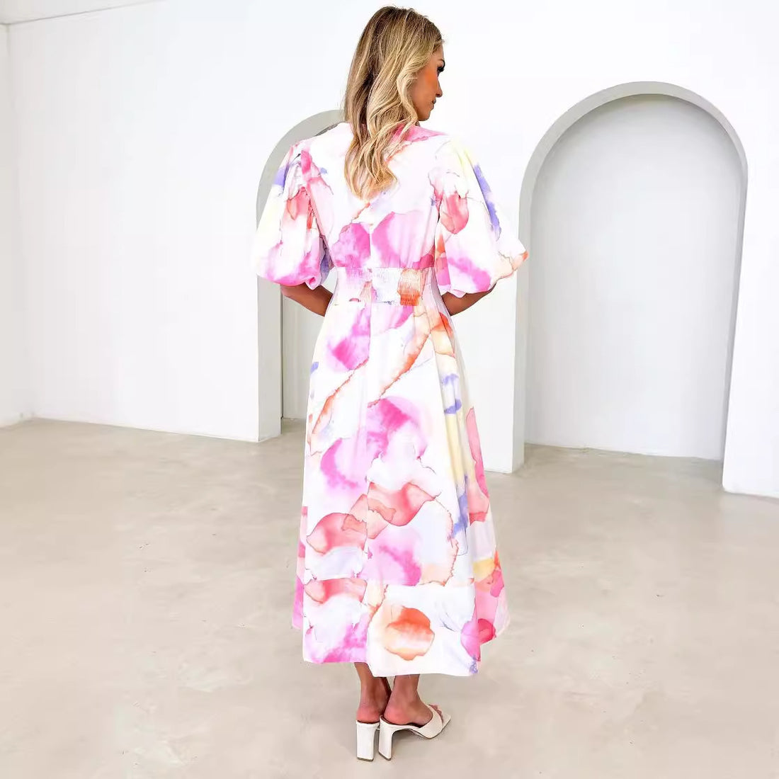 Women's Summer Print Temperament Dress