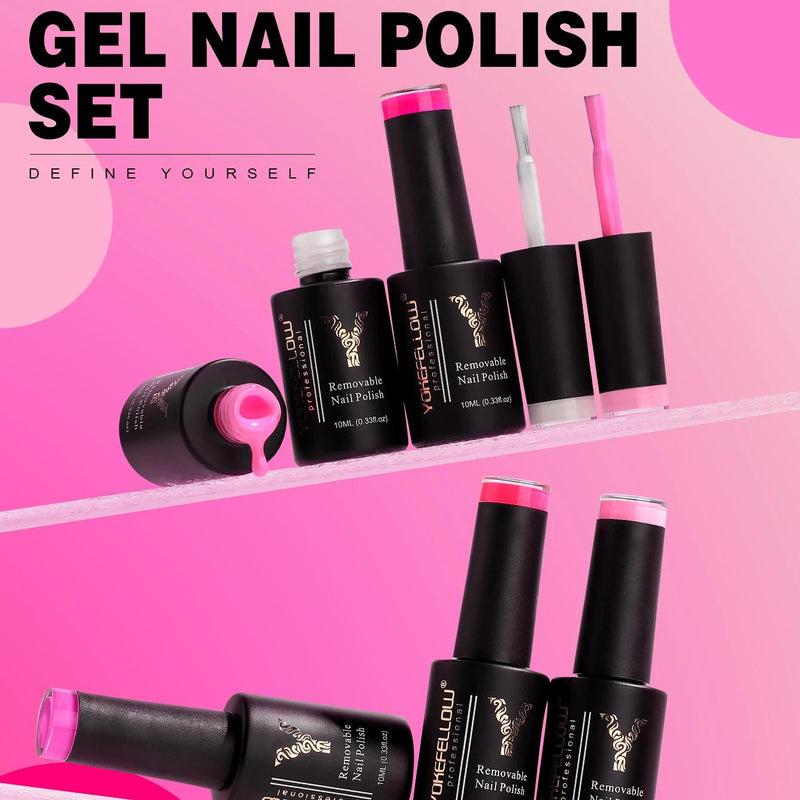 6-color gel nail polish set, view 3 - MRSLM