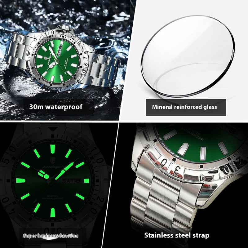 men's slim luminous watch, view 4 - MRSLM