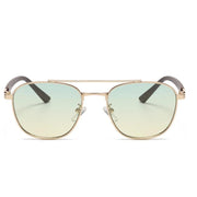 Vintage oval wood-look sunglasses, view 11 - MRSLM