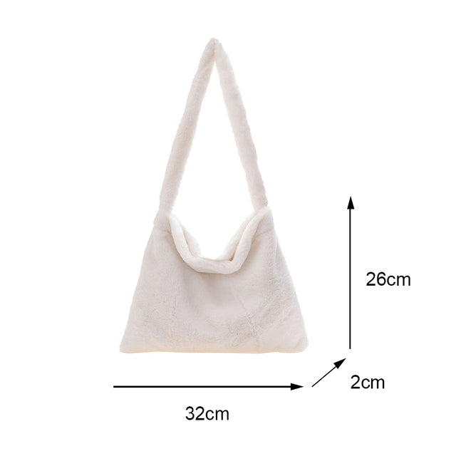 plush shoulder handbag, view 23 - MRSLM
