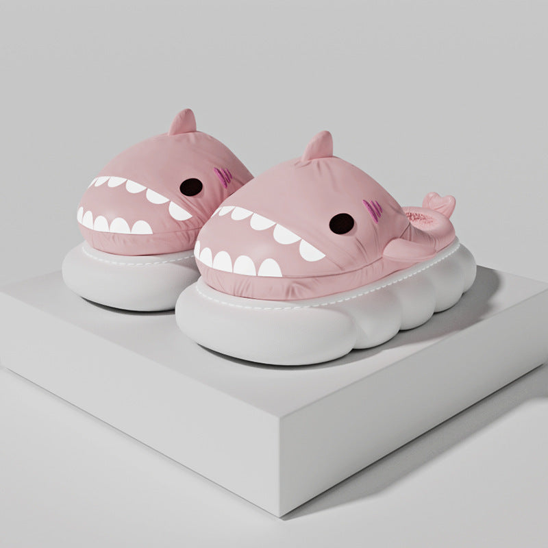cartoon shark home slippers, view 5 - MRSLM
