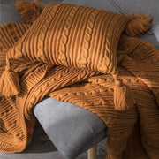 tassel stripe cushion cover, view 9 - MRSLM
