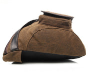 retro washed canvas shoulder bag, view 4 - MRSLM