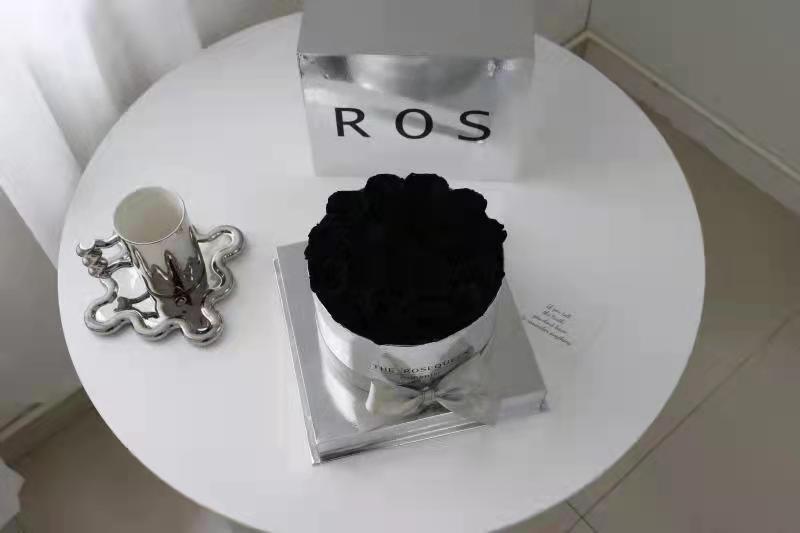 Mirror round flower pot preserved flowers, view 16 - MRSLM