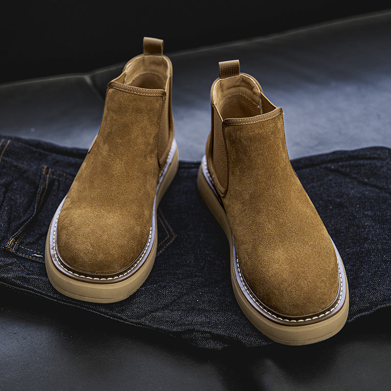 leather chelsea boots, view 2 - MRSLM