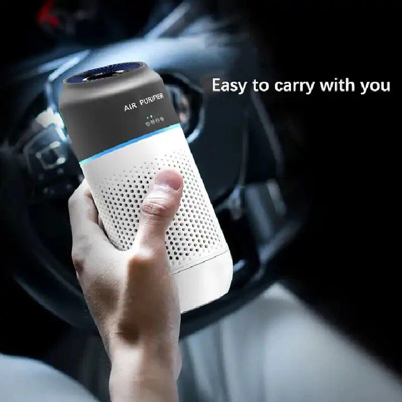 Portable mini HEPA car air purifier, view 8 - MRSLM