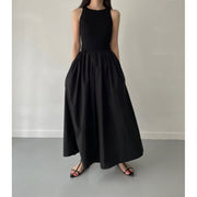 women's long patchwork dress, view 2 - MRSLM