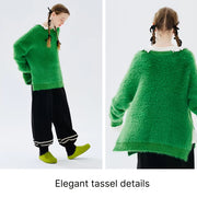 cozy autumn loose sweater, view 5 - MRSLM