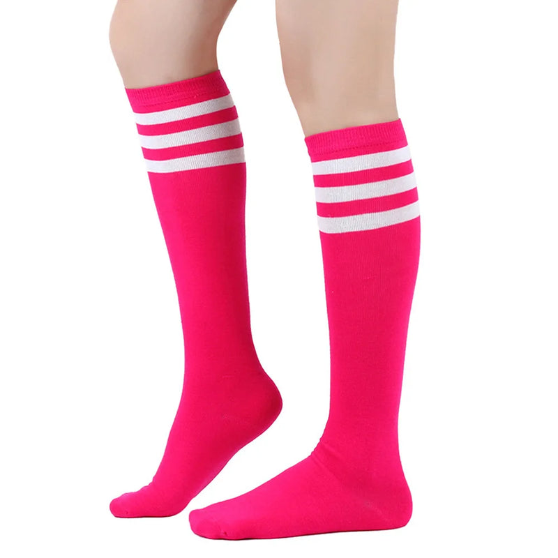 Striped cotton women's calf socks - MRSLM