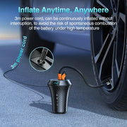 two-in-one car tire inflator and charger, view 4 - MRSLM