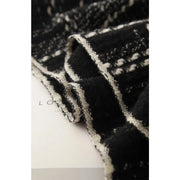 plaid wool scarf pashmina shawl, view 9 - MRSLM