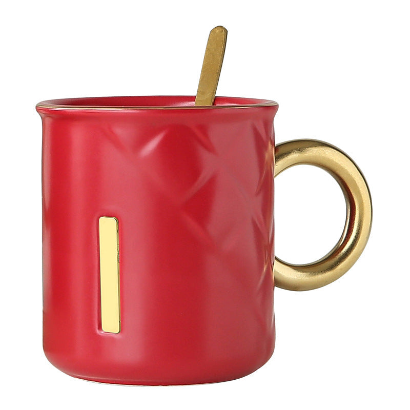 ceramic mug with gold-plated handle, view 5 - MRSLM