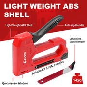 light duty staple gun kit with 1000 staples, view 6 - MRSLM