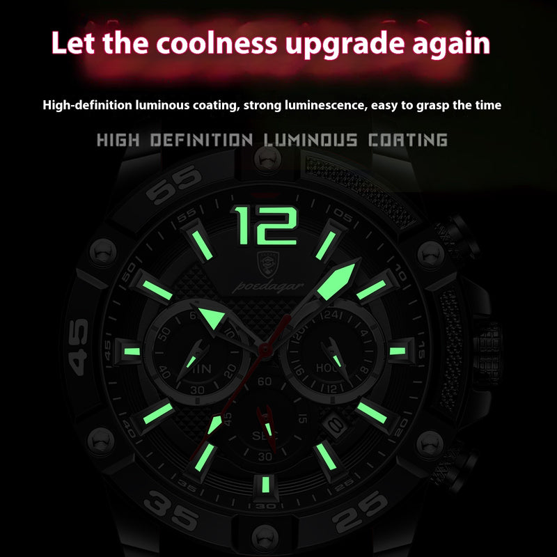 men's silicone band quartz watch, view 2 - MRSLM