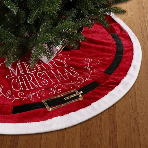 red christmas tree skirt - MRSLM