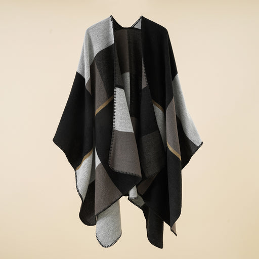 Oversized plaid acrylic scarf - MRSLM