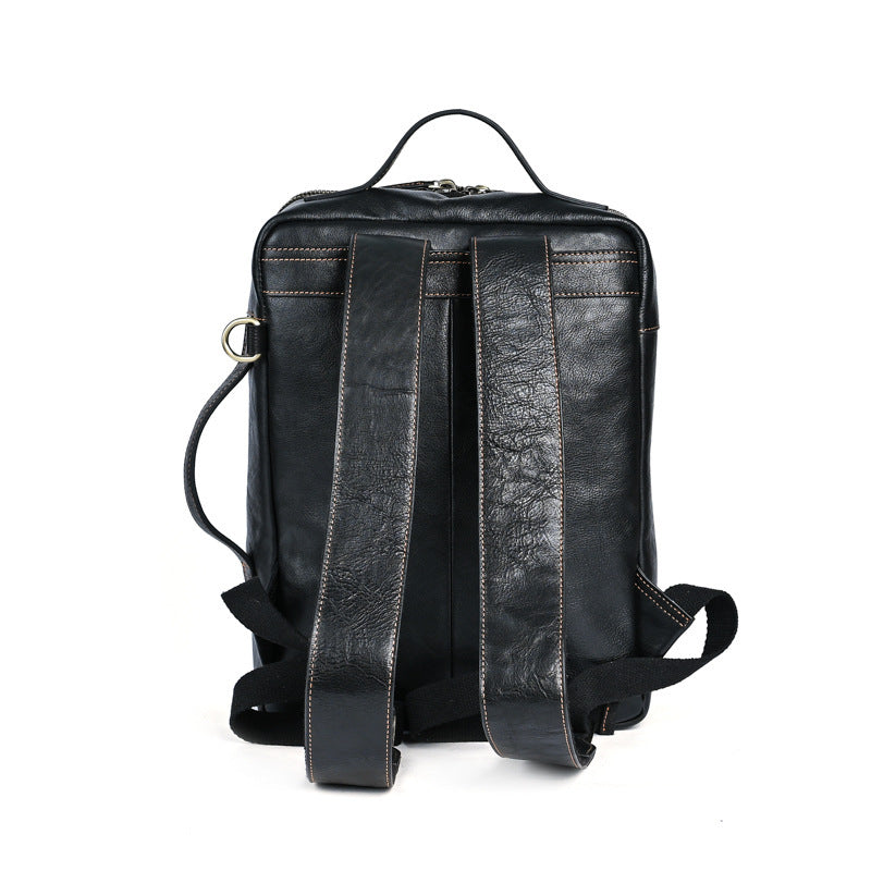 Cowhide leather backpack, view 2 - MRSLM