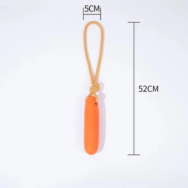 rubber drawstring dog chew stick, view 5 - MRSLM