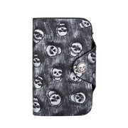 punk skull clutch wallet, view 3 - MRSLM