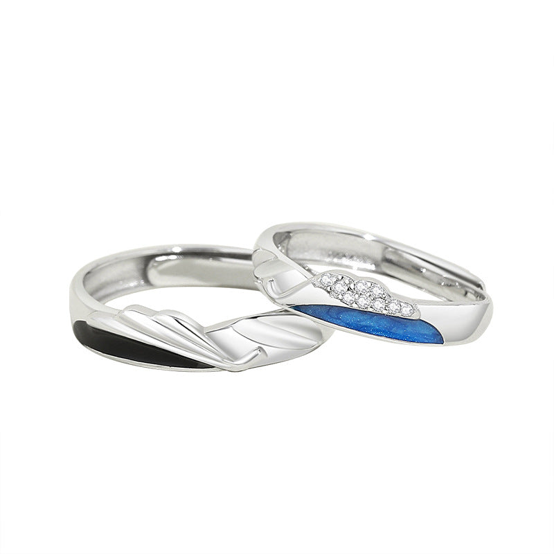 couple sterling silver rings, view 5 - MRSLM