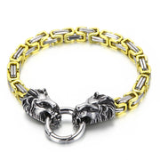 lion head king chain titanium steel bracelet, view 11 - MRSLM