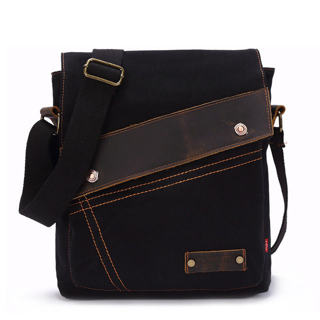 retro canvas vertical crossbody bag, view 8 - MRSLM