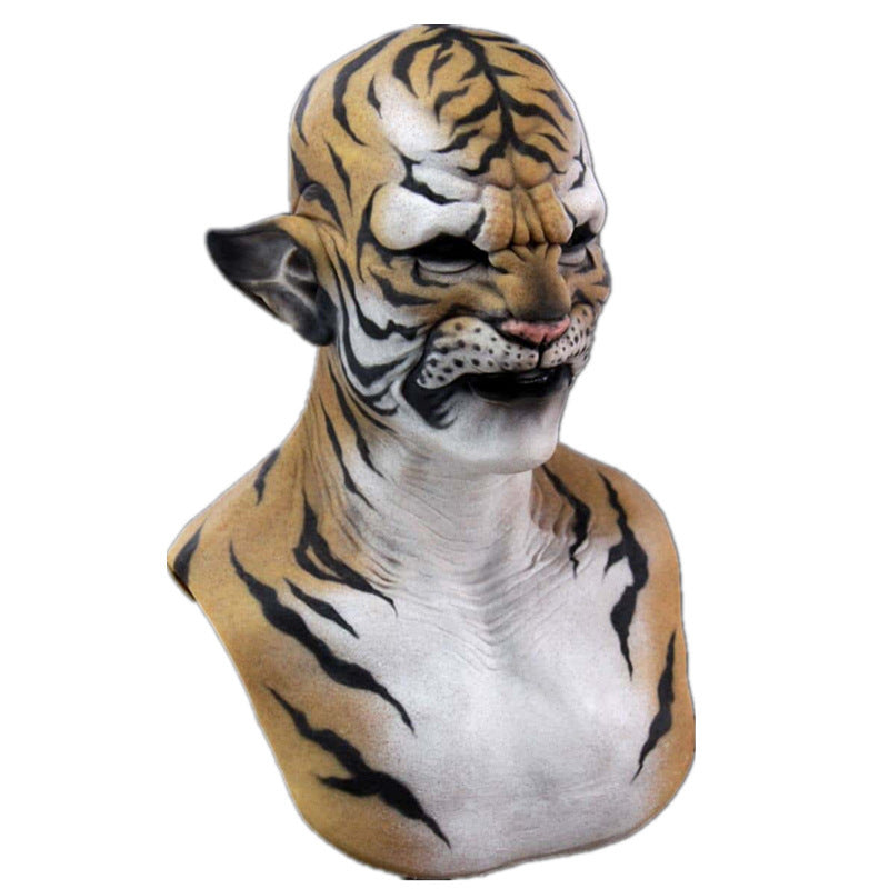 Tiger beast horror mask, view 8 - MRSLM