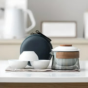 Zen teapot and tea cup set, view 4 - MRSLM