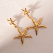 stainless steel starfish earrings - MRSLM
