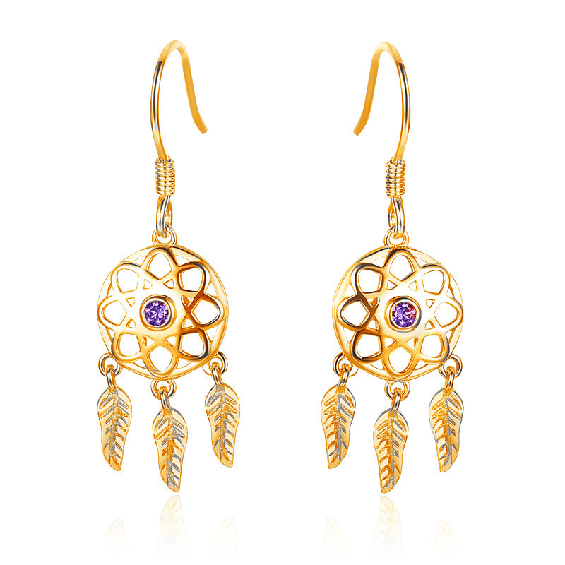 tassel micro set crystal earrings, view 3 - MRSLM