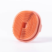 Soft silicone body scrubber and shampoo brush, view 4 - MRSLM