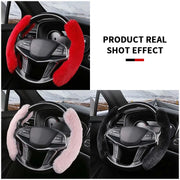 plush steering wheel cover, view 6 - MRSLM