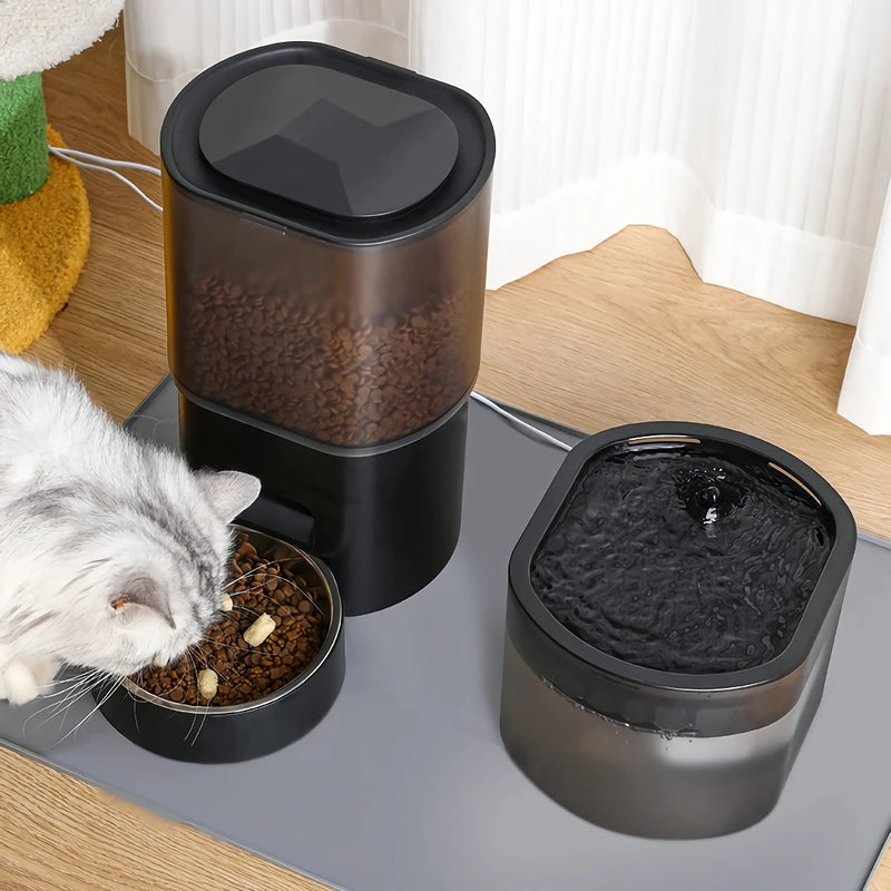 Smart WiFi automatic cat feeder and water dispenser - MRSLM