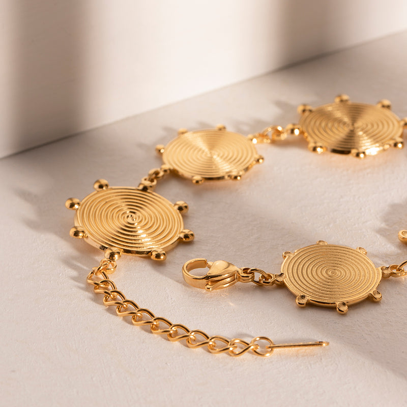 gold palace-style bracelet, view 7 - MRSLM
