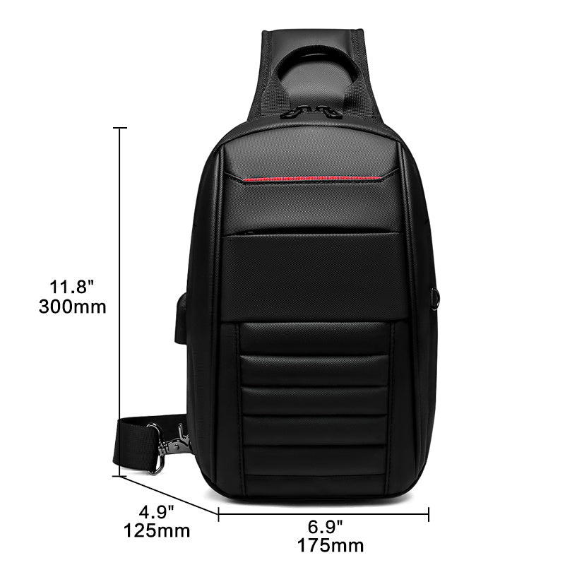 outdoor travel shoulder chest bag, view 8 - MRSLM