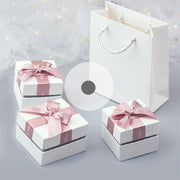 silver necklace with gift box, view 4 - MRSLM