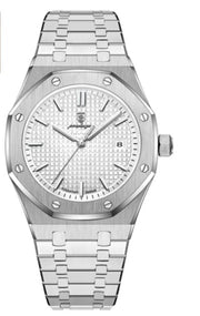 men's luminous calendar quartz watch, view 4 - MRSLM