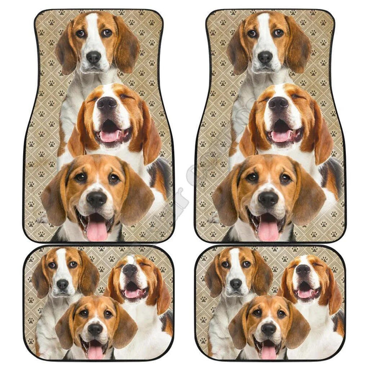 Funny Boston Terrier 3D Car Floor Mats