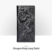 embossed leather wallet, view 2 - MRSLM