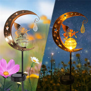 solar moon fairy garden light, view 5 - MRSLM