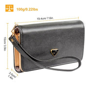 women's wristlet wallet pu leather, view 2 - MRSLM