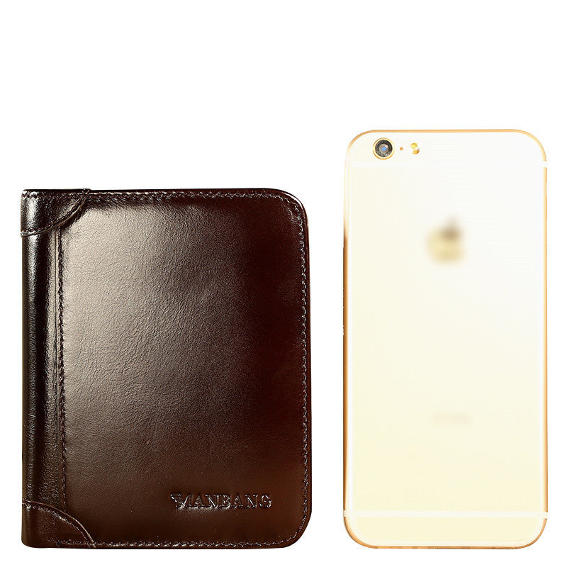 first layer leather wallet, view 4 - MRSLM