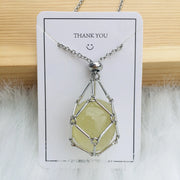 customized stone pendant necklace, view 3 - MRSLM