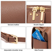 split leather crossbody bag, view 7 - MRSLM