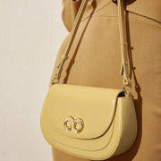 round cow leather shoulder bag - MRSLM