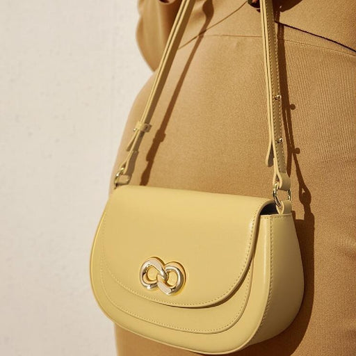 round cow leather shoulder bag - MRSLM