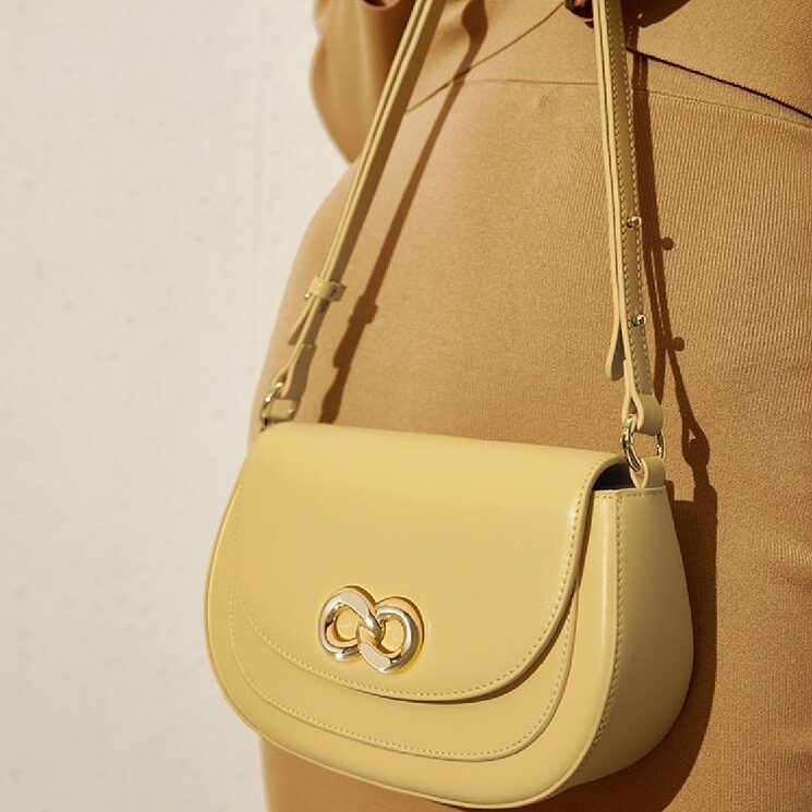 round cow leather shoulder bag, view 5 - MRSLM