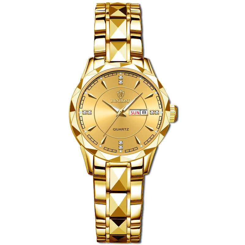 Steel calendar quartz watch, view 3 - MRSLM