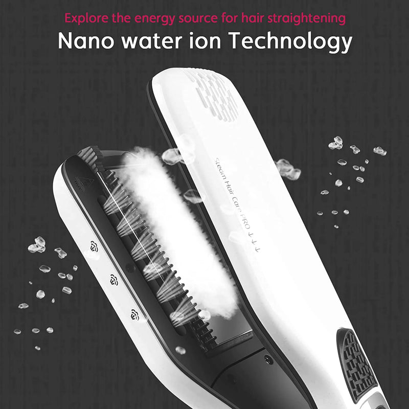 steam hair straightener brush, view 5 - MRSLM